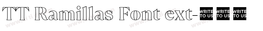 TT Ramillas Font ext字体转换 TT Ramillas Font ext字体转换